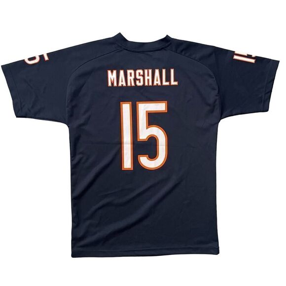 NFL Youth Chicago Bears Brandon Marshall Navy Blue Team Color Jersey Tee Large - Picture 8 of 12